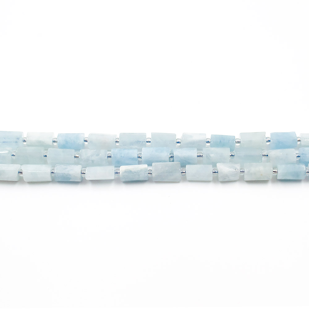 Аквамарин цилиндр 11*6 мм грань