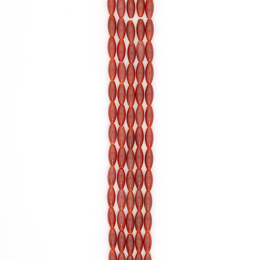 Фото товара сердолик рыжий однотонный бочата 20*8 мм