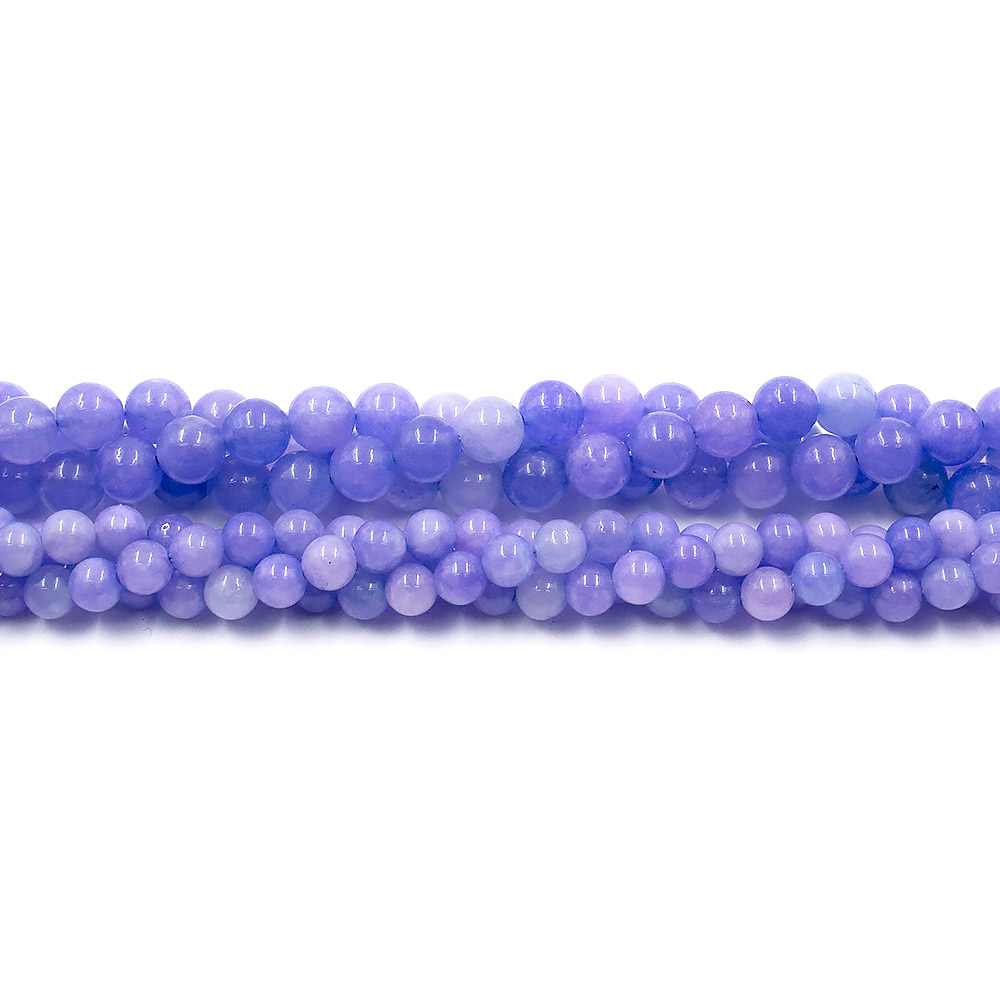 Кварц тонированный цвет васильковый шар