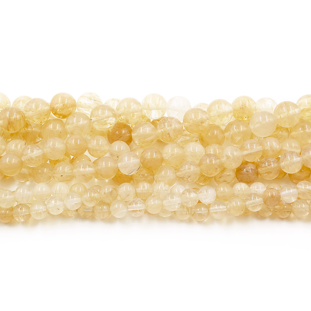 Кварц волосатик желтый синтетический шар