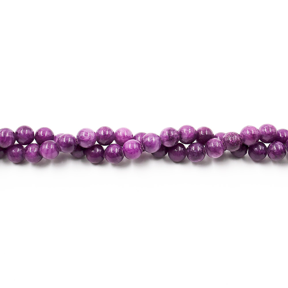 Кальцит тонированный сливовый 8 мм