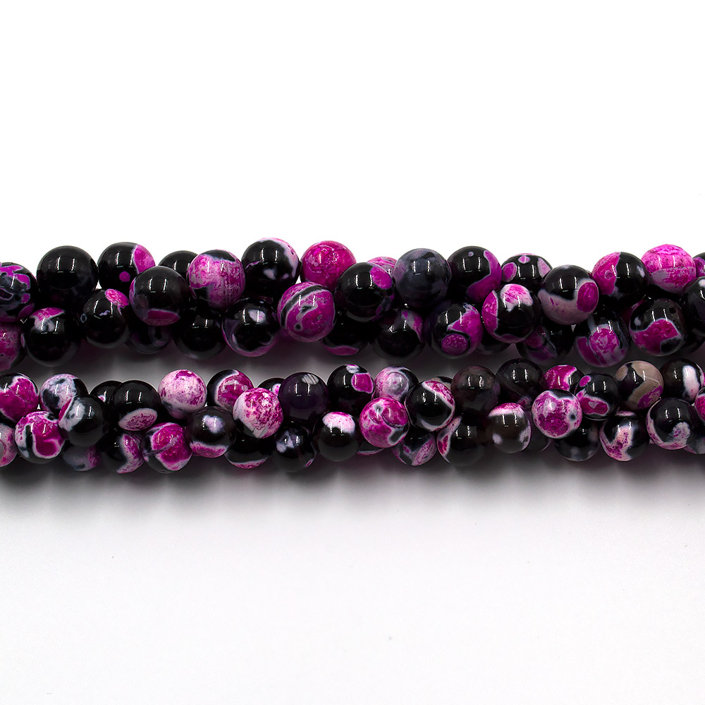 Агат "мозаика" шар цвет яркая фуксия