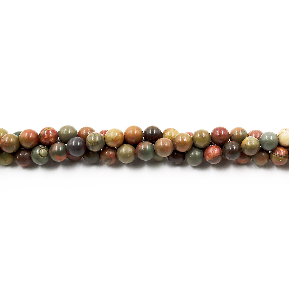 Яшма "Пикассо" 8 мм 1с.