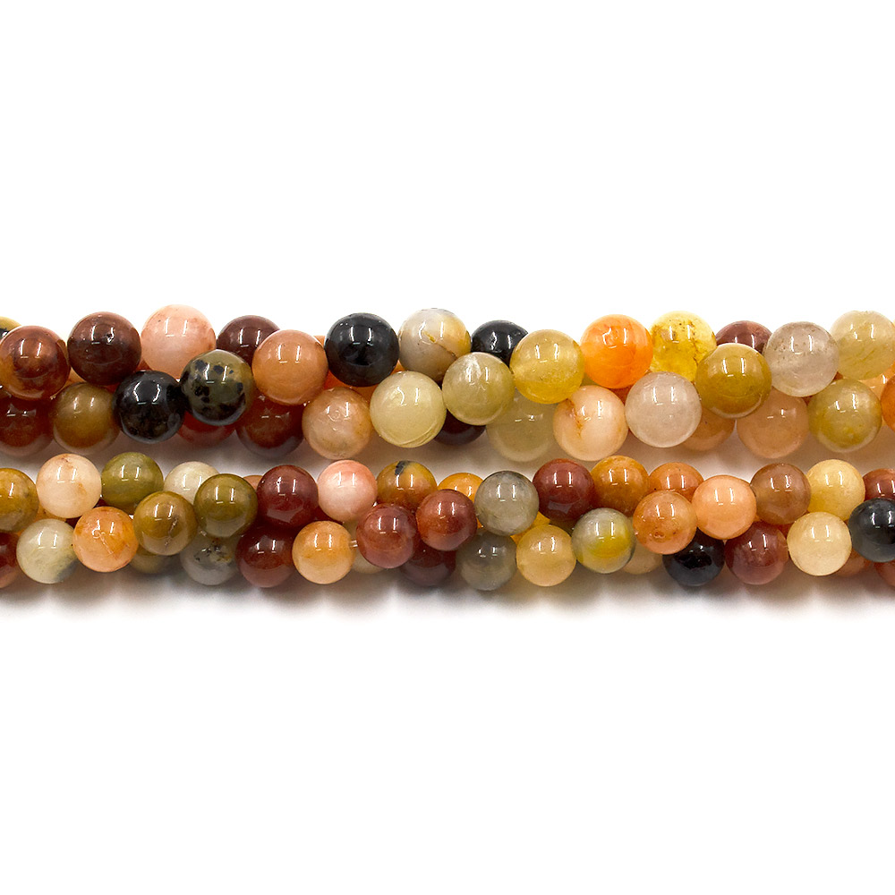 Фото товара агат шар цвет оранжево-серый микс