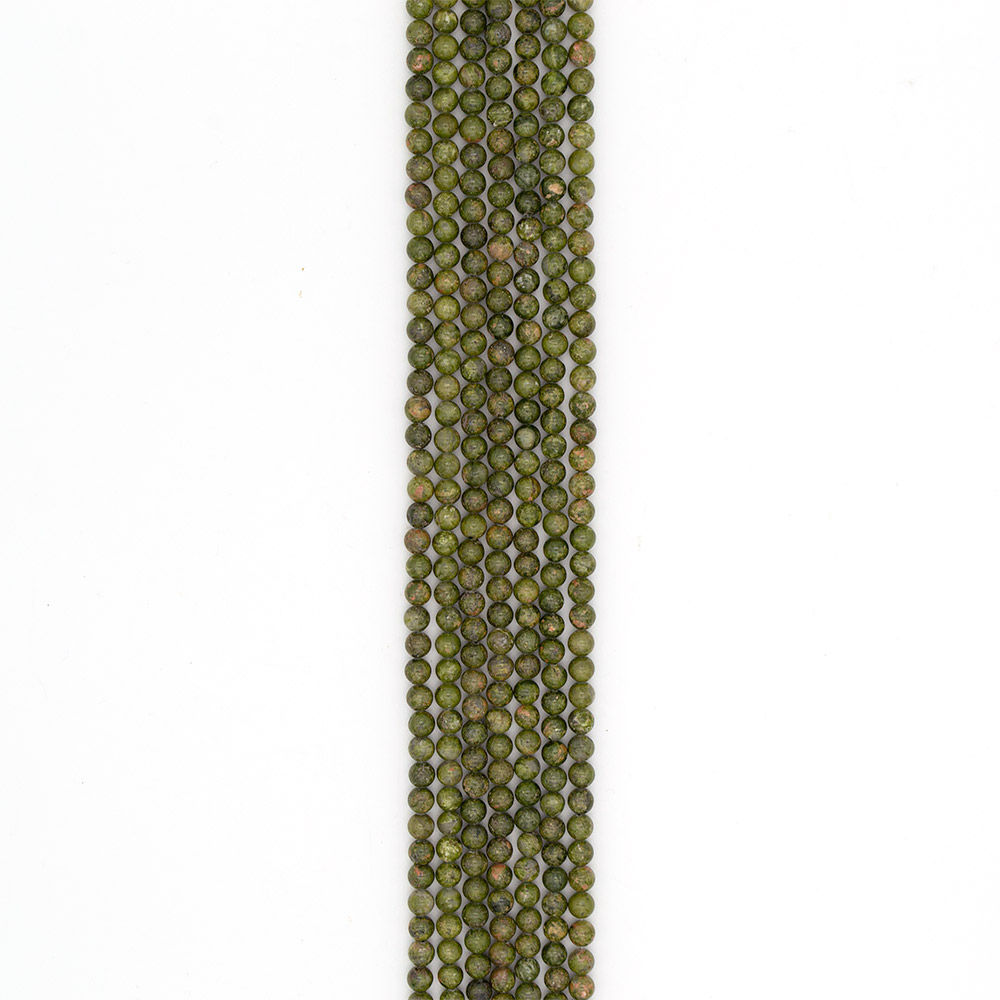 Фото товара яшма унакит зеленая 6 мм