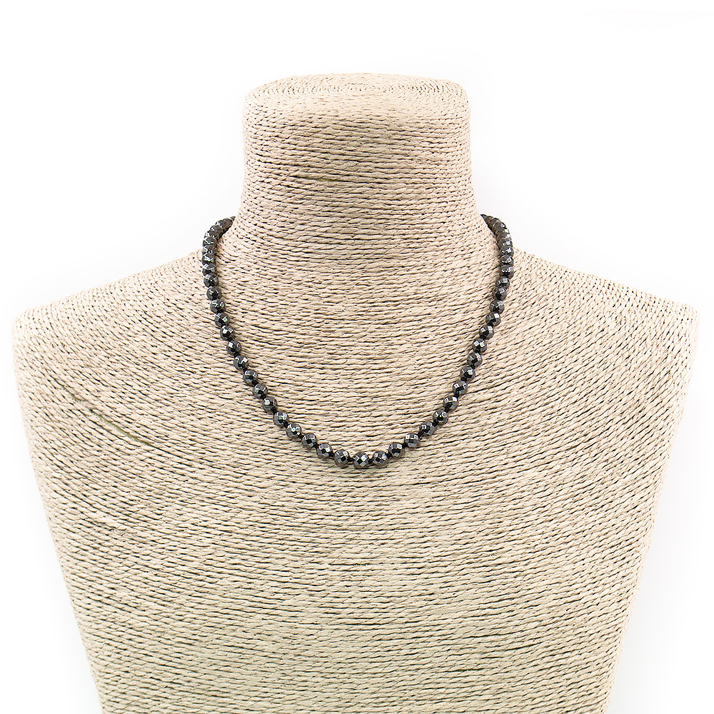 Бусы из гематита шар 6 мм грань