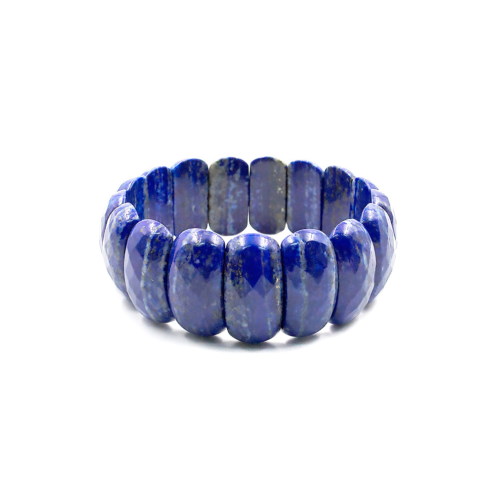 Браслет из лазурита яркого 25*13 мм грань в.с.