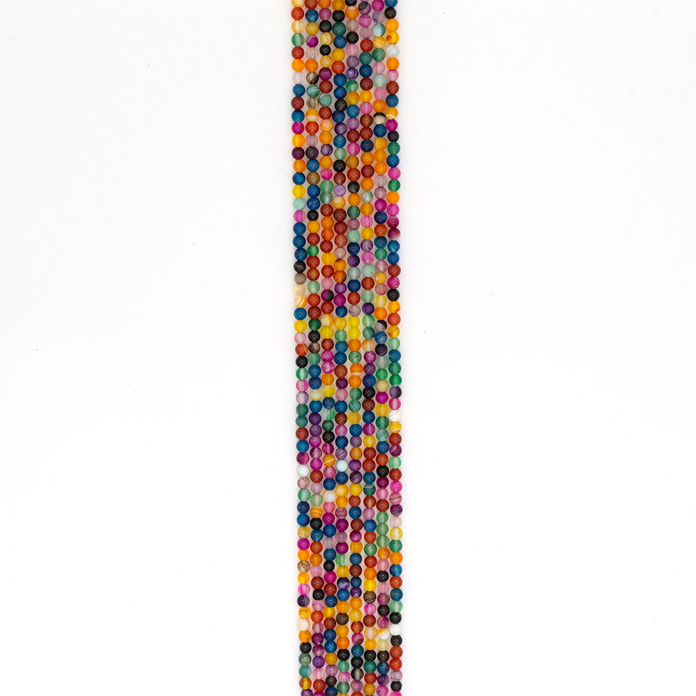 Фото товара агат шар цвет "ассорти" 4 мм