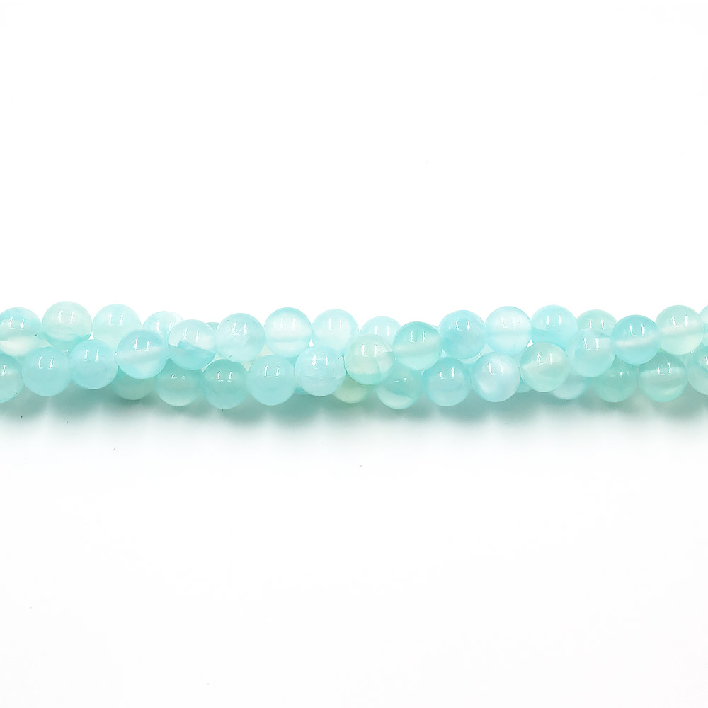 Кальцит тонированный цвет лазурный  8 мм