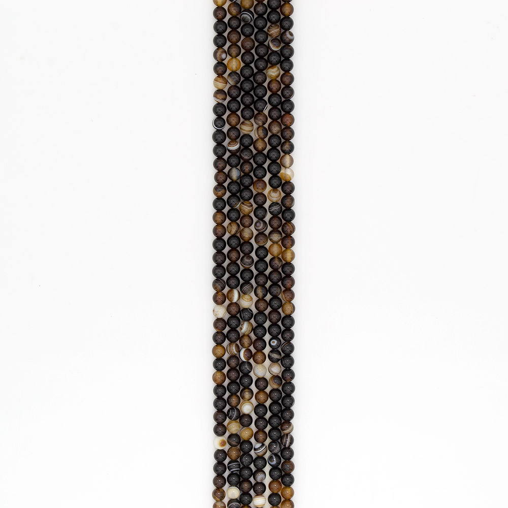 Фото товара агат шар цвет коричневый 6 мм