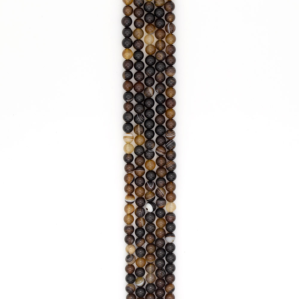 Фото товара агат шар цвет коричневый 8 мм