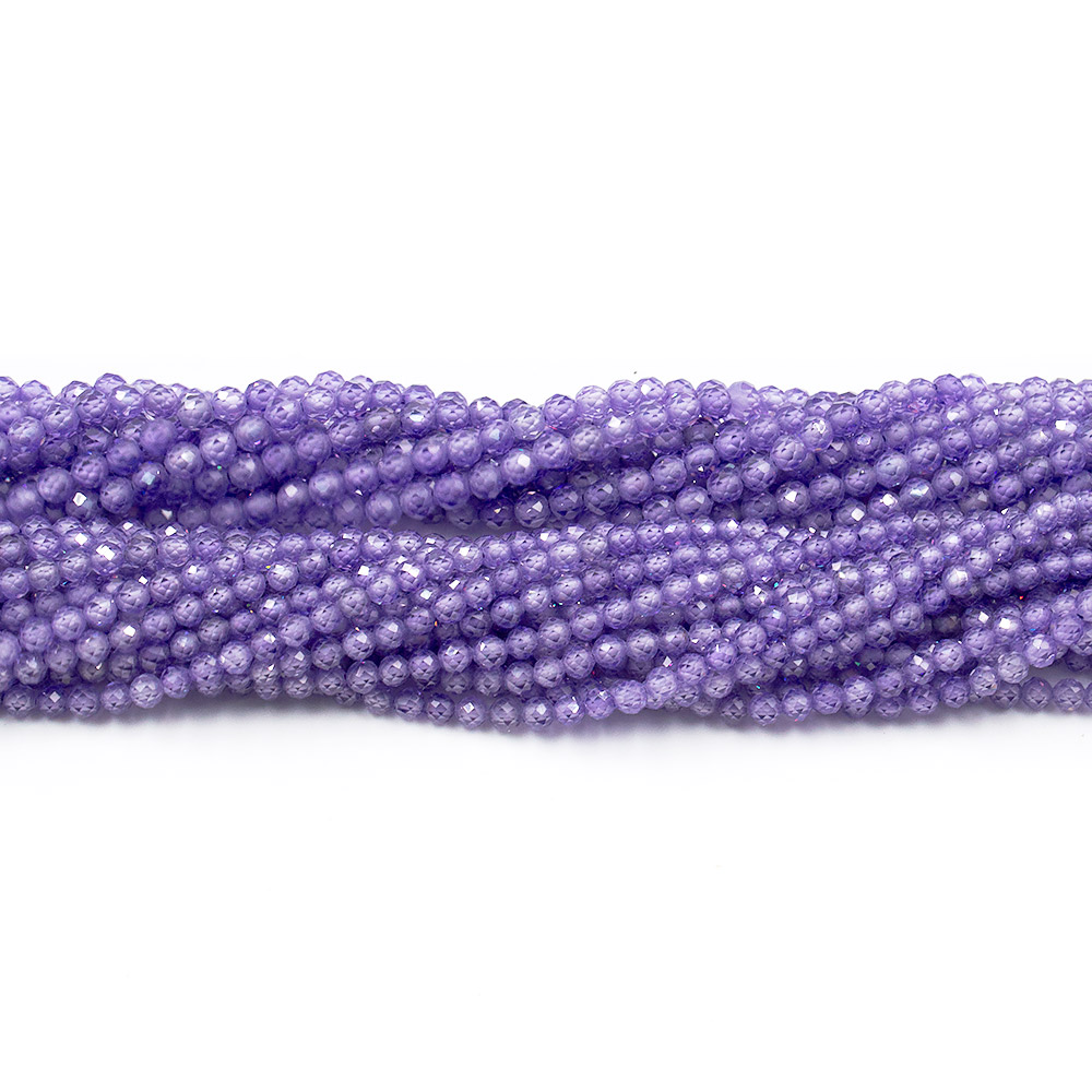 Фото товара циркон синтетический шар цвет аметист грань