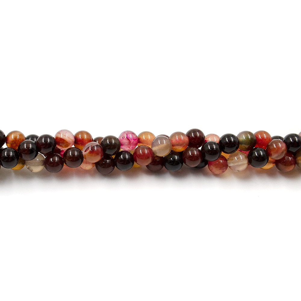 Фото товара агат кракле шар цвет темный турмалин 6 мм