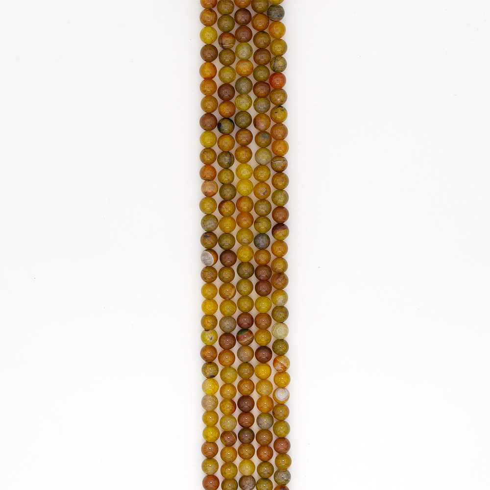 Фото товара агат кракле шар цвет желтый 8 мм