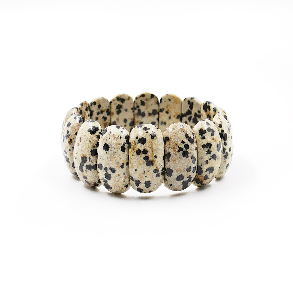 Браслет из яшмы перепелиной сегмент 25*13 мм грань