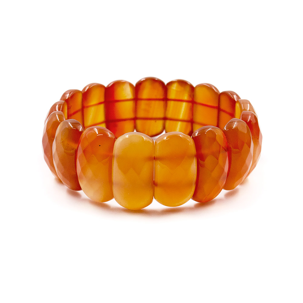 Фото товара браслет из сердолика 25*13 мм грань