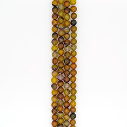 Агат кракле шар цвет желтый 12 мм