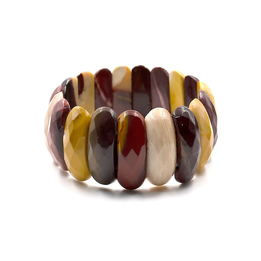 Браслет из яшмы мукаит сегмент 25*11 мм грань В.С.