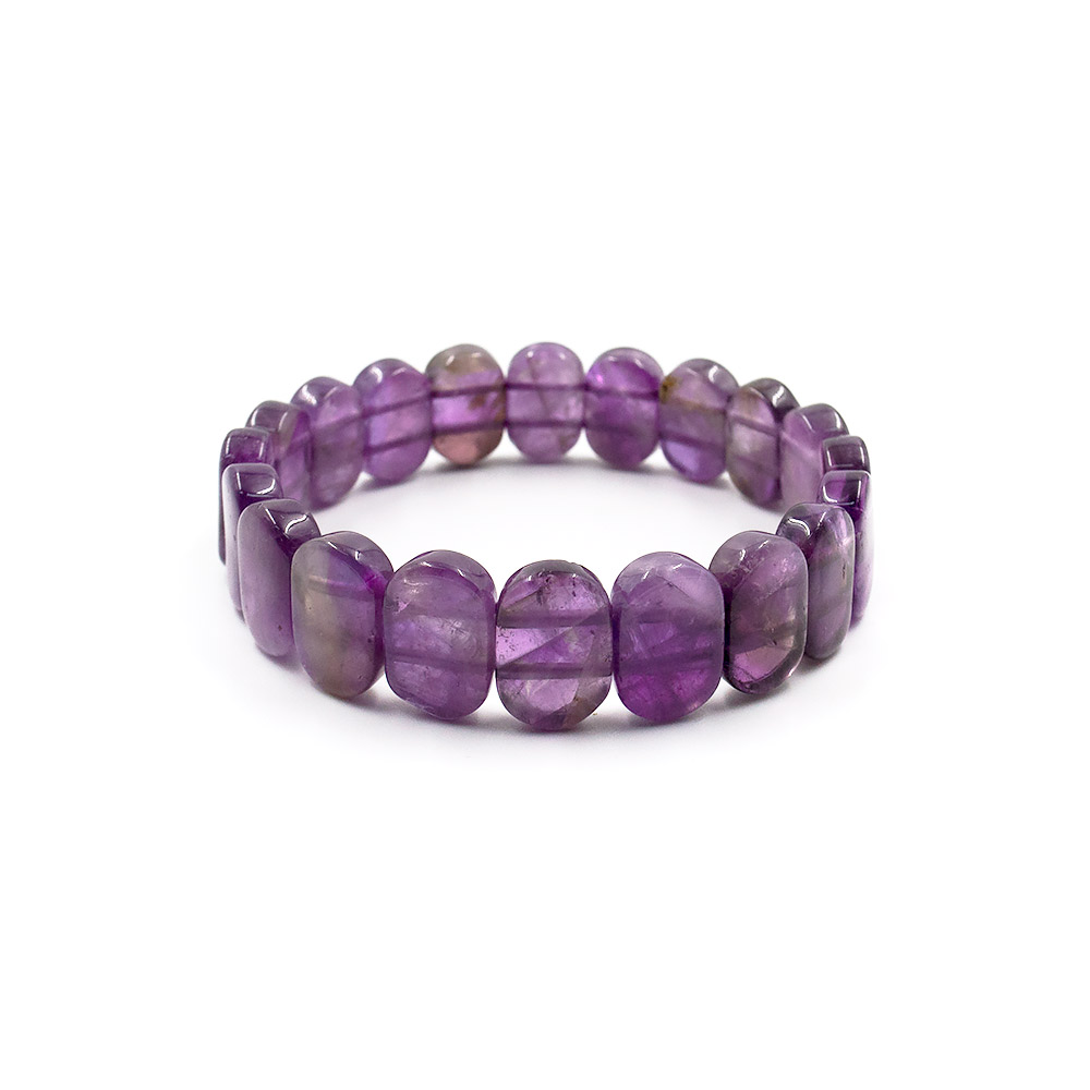 Фото товара браслет из аметиста сегмент овальный 15*11 мм