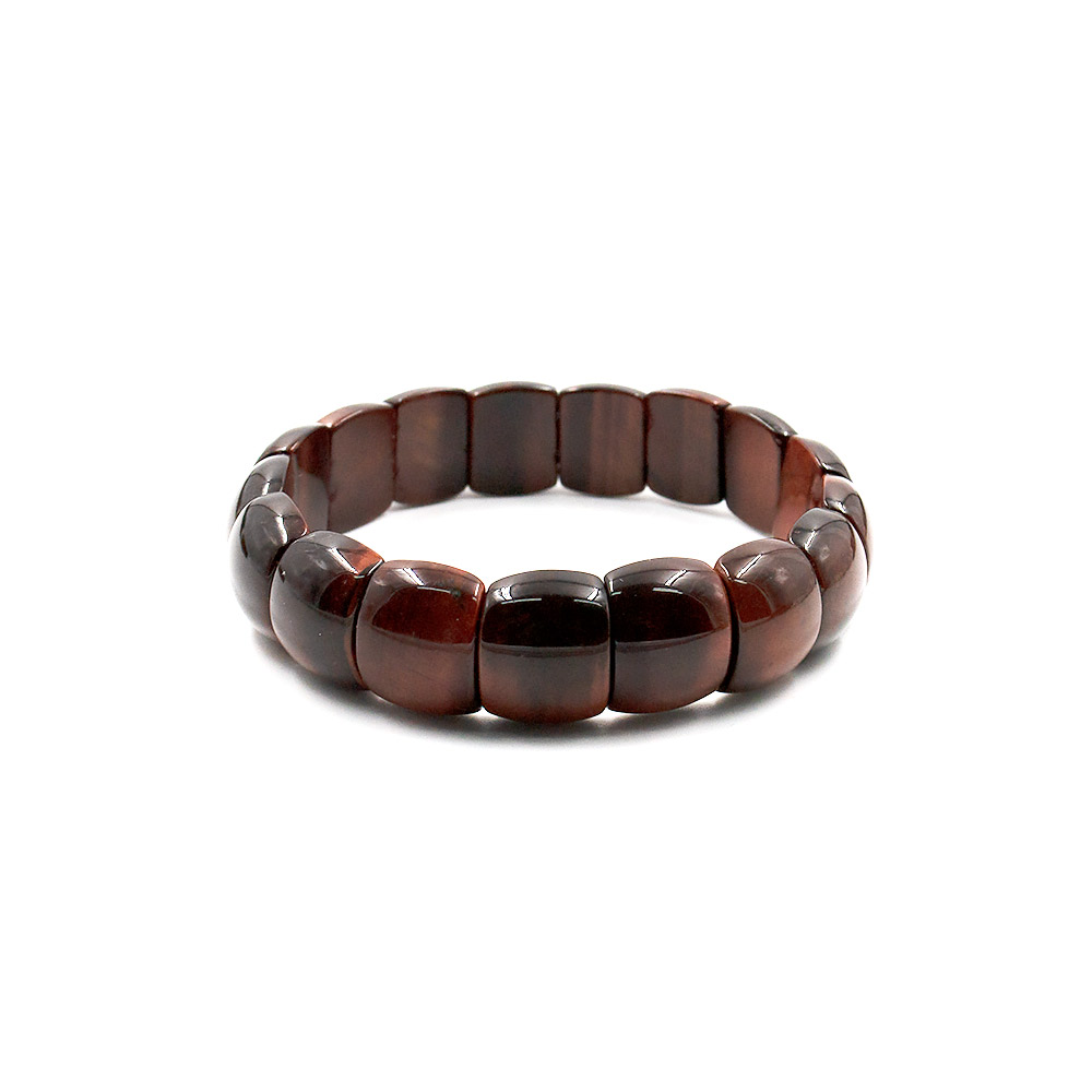 Фото товара браслет из бычьего глаза сегмент закругленый 14*12 мм грань