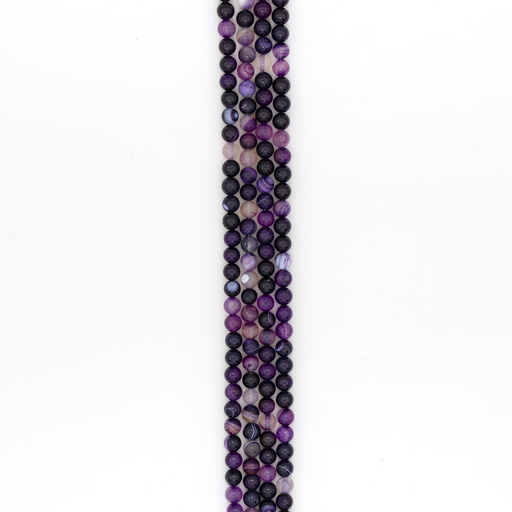 Фото товара агат шар цвет фиолетовый 8 мм