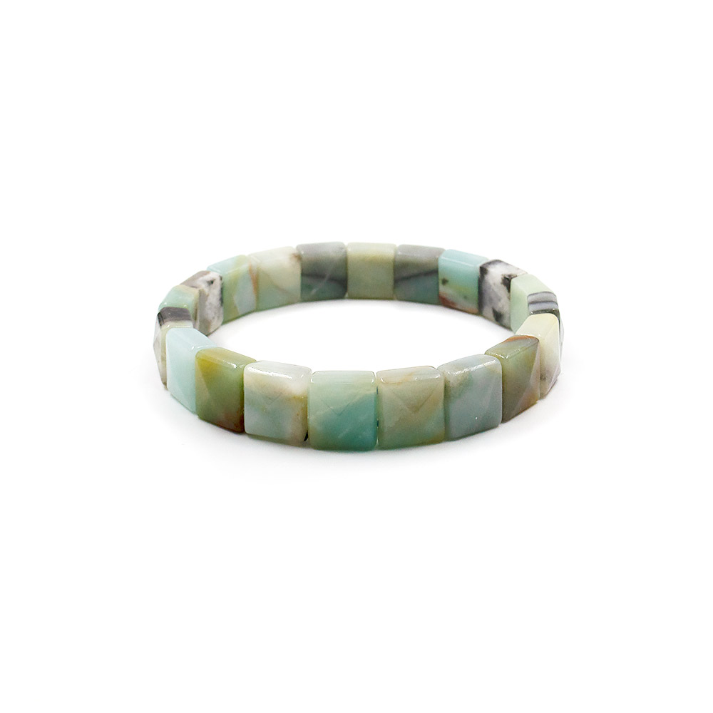 Фото товара браслет из агата афганского квадрат 10*10 мм грань