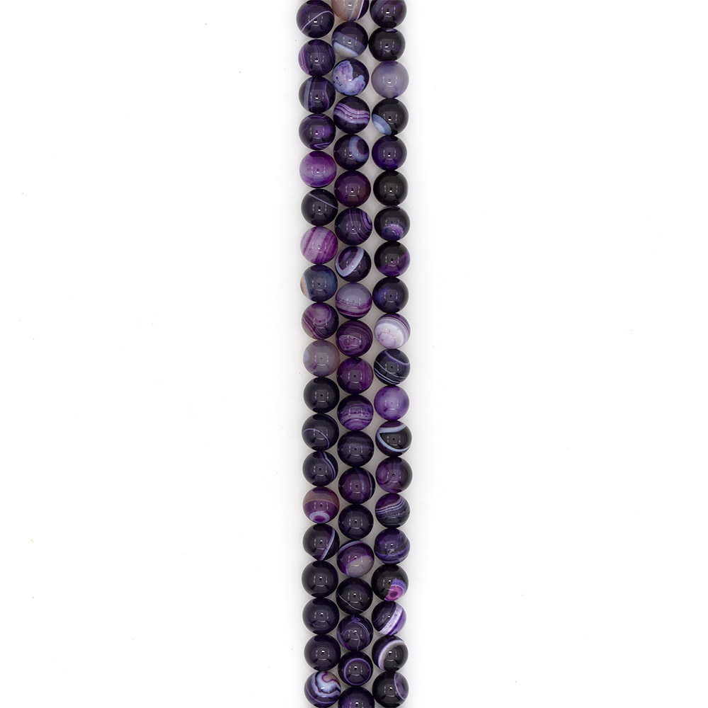 Фото товара агат шар цвет фиолетовый 12 мм