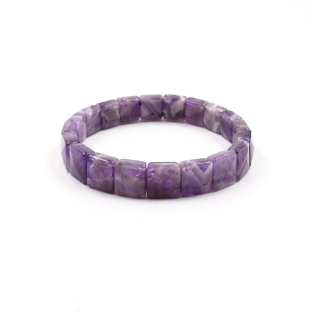 Фото товара браслет из аметиста квадрат 10*10 мм грань