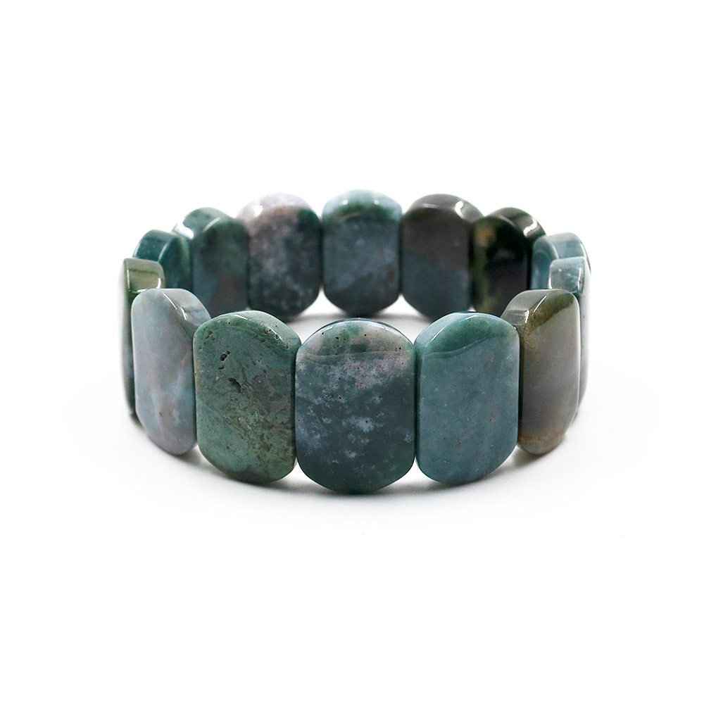 Фото товара браслет из яшмы моховой сегмент 23*15 мм