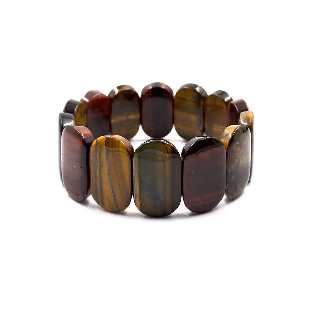 Фото товара браслет из тигрового,бычьего,соколиного глаза сегмент 23*15 мм
