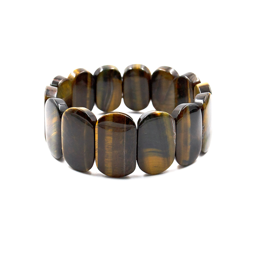 Фото товара браслет из тигрового и соколиного глаза сегмент 23*16 мм