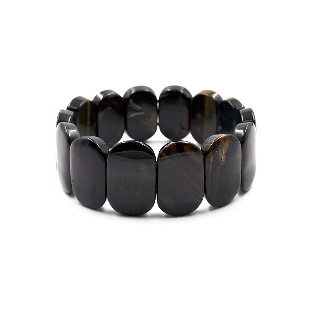 Фото товара браслет из соколиного глаза сегмент 23*16 мм
