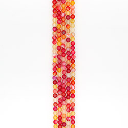 Фото товара агат шар цвет красно-розовый 8 мм