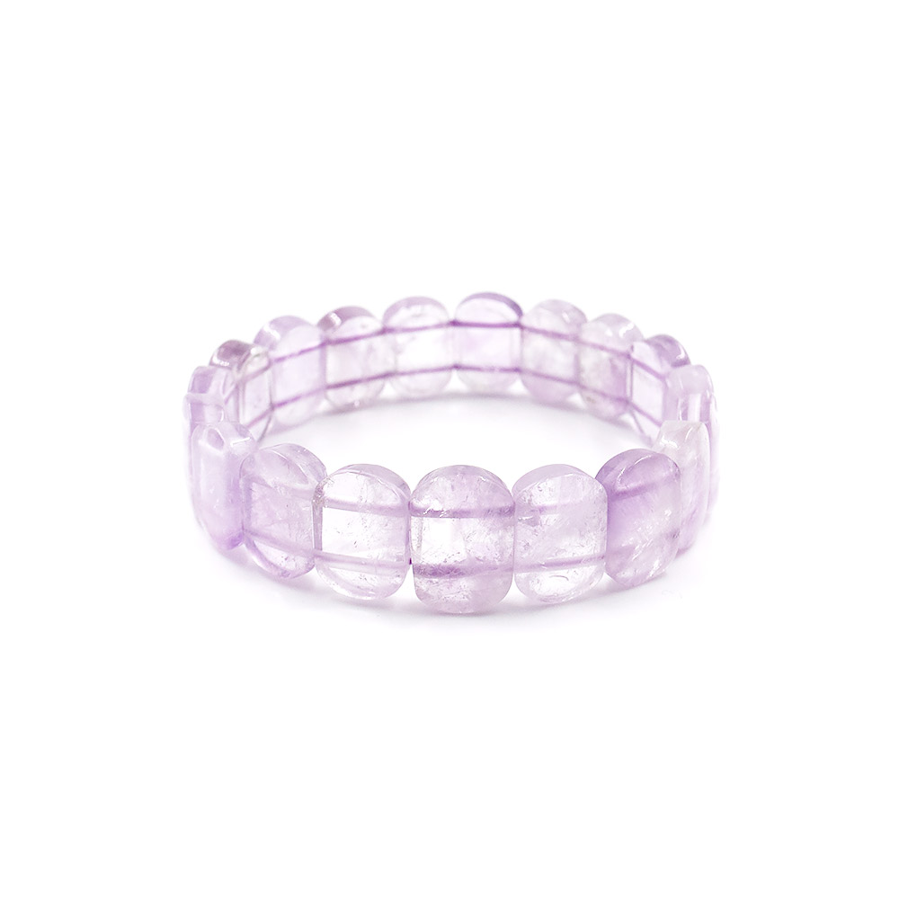 Фото товара браслет из аметиста лавандового сегмент овальный 15*11 мм