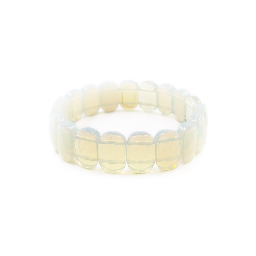 Фото товара браслет из лунного имитации сегмент овальный 15*11 мм грань