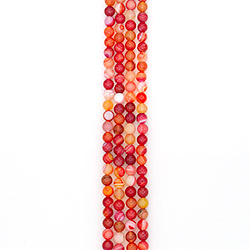 Фото товара агат шар цвет красно-розовый 10 мм