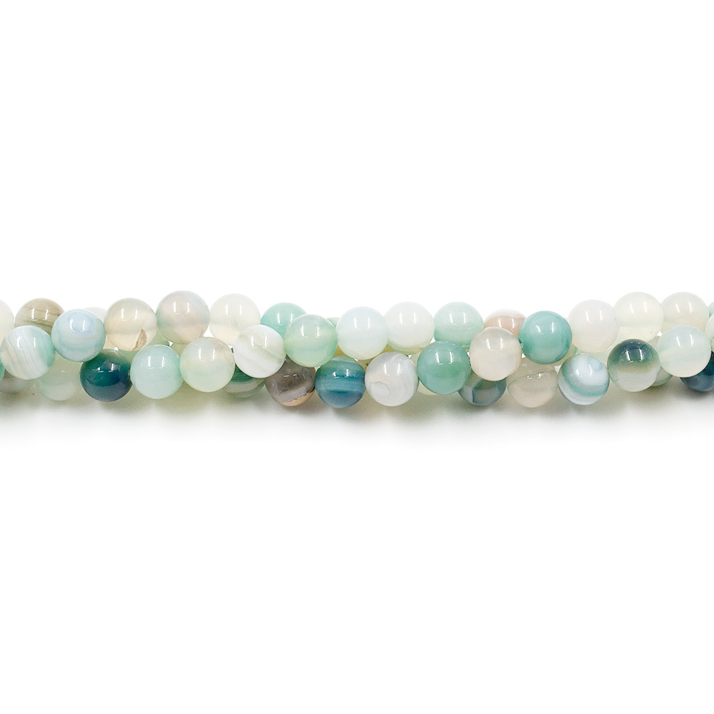 Фото товара агат шар цвет серо-синий бледный 8 мм