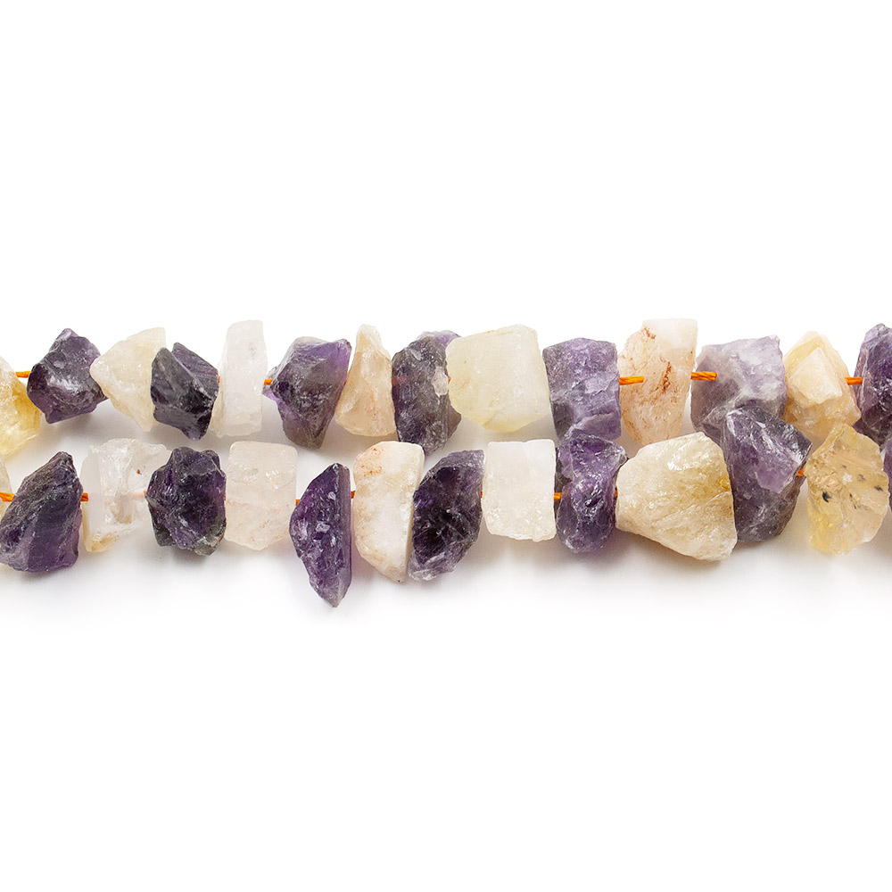 Фото товара аметист,цитрин крошка необработаная 15*10 мм