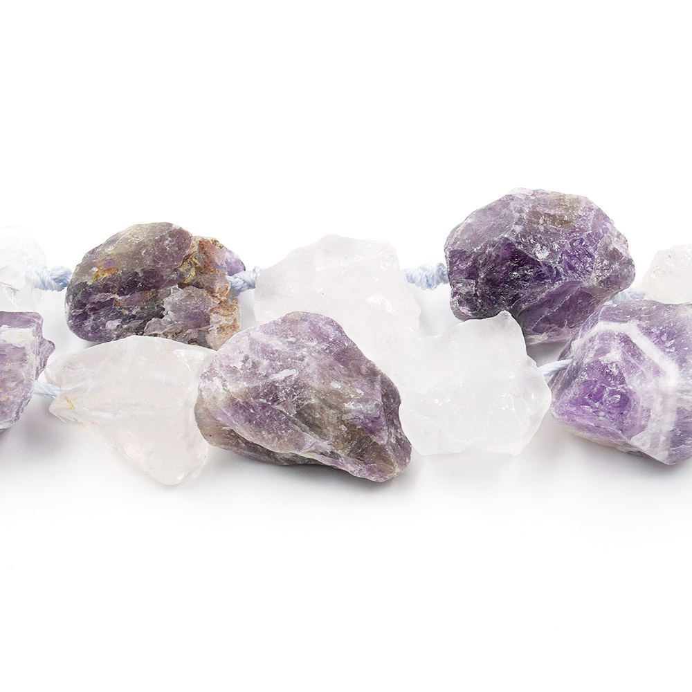 Фото товара аметист,горный хрусталь галтовка необработанная от 16*15 до 25*26 мм