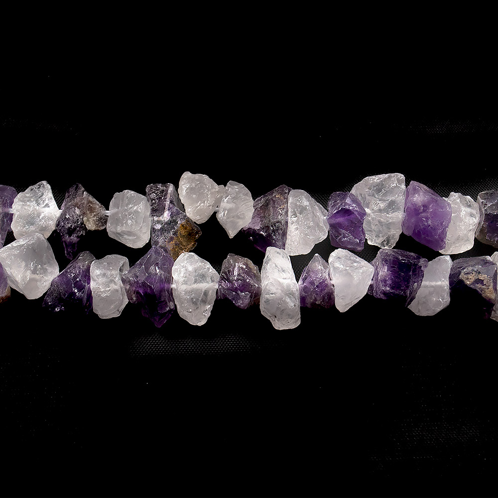 Горный хрусталь,аметист крошка крупная необработанная 17*11 мм