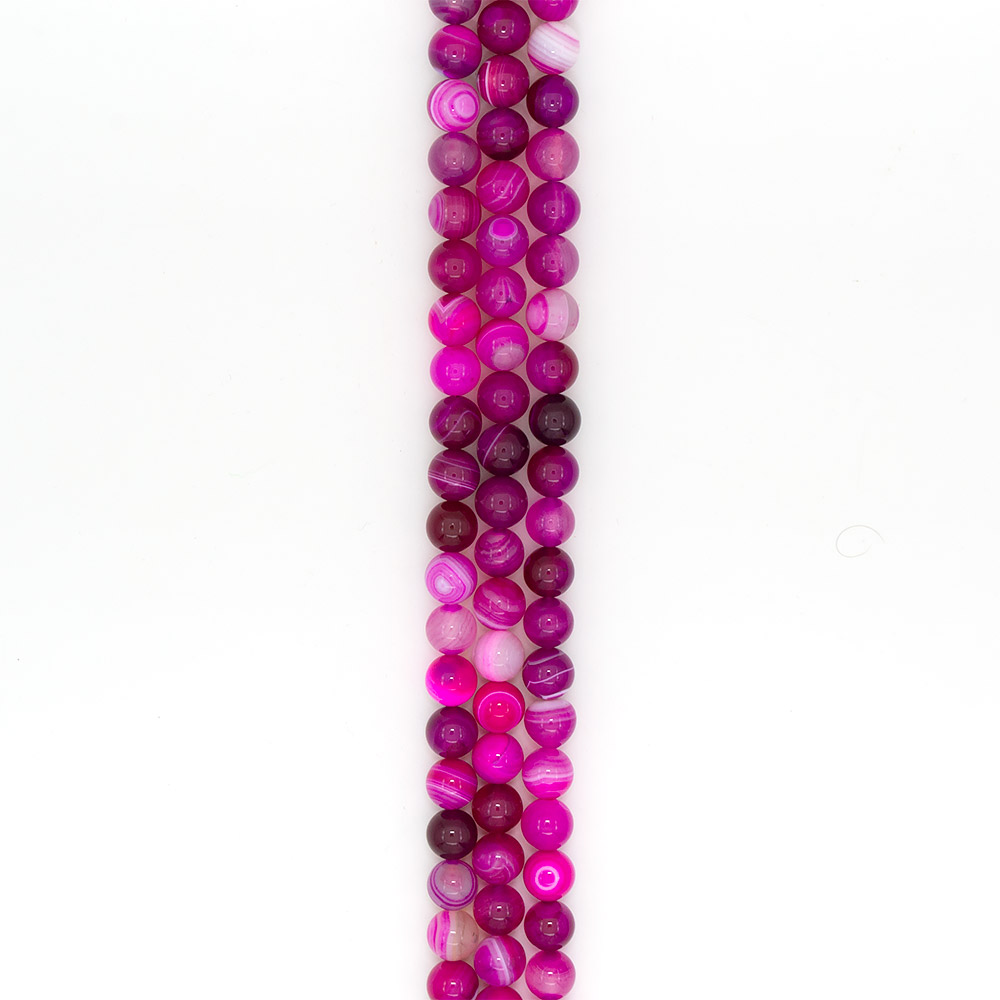 Фото товара агат шар цвет фуксия светлая 12 мм