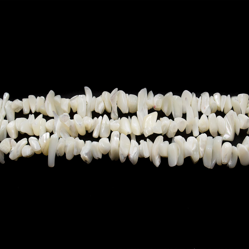 Фото товара перламутр белый крошка средняя