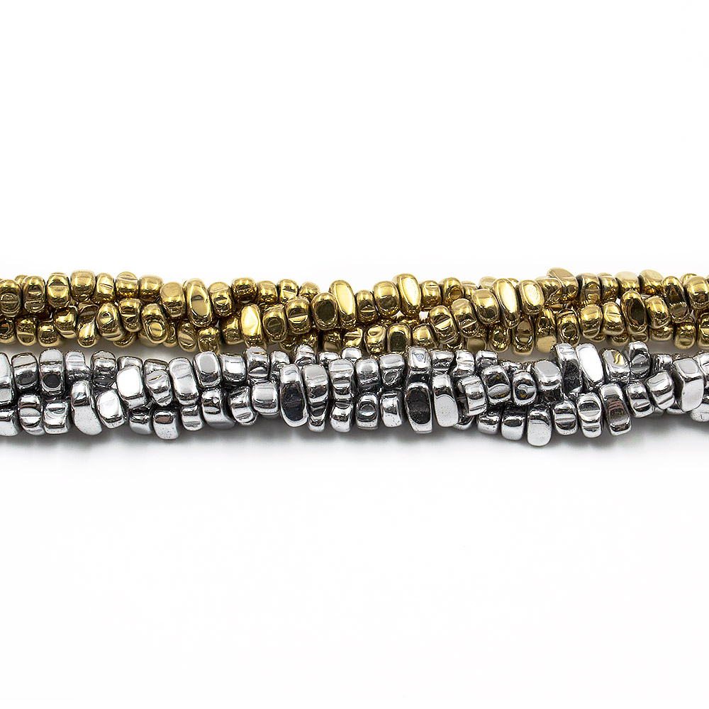 Гематит с покрытием разделитель фриформ плоский 7*5*3 мм