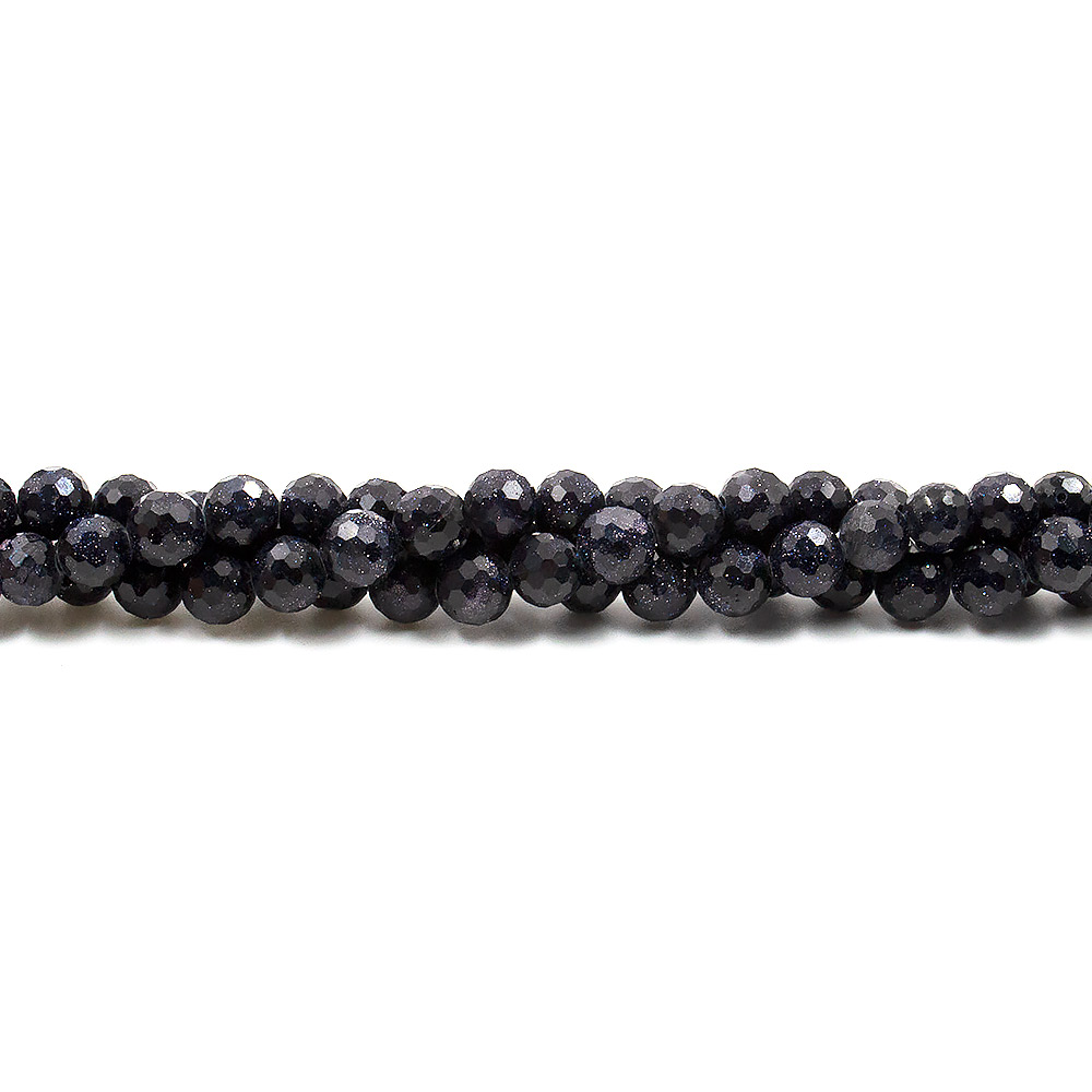 Авантюрин синтетический синий шар грань люкс 8 мм