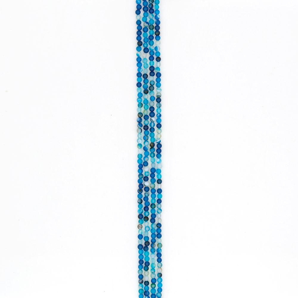 Фото товара агат шар цвет синий 4 мм