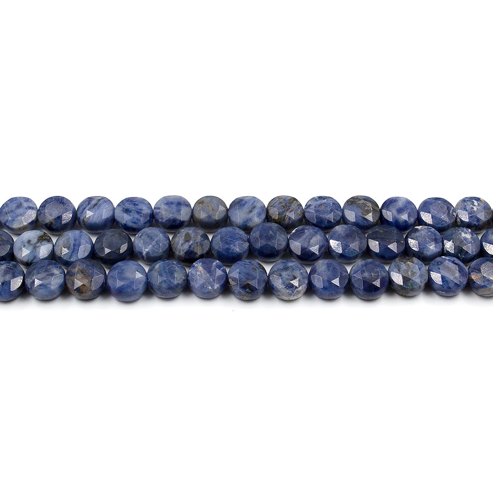 Фото товара содалит темный таблетка объемная граненая 8,5 мм