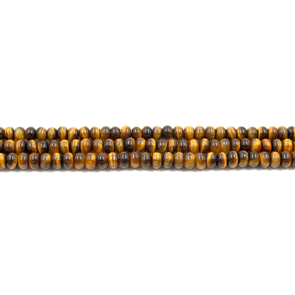 Тигровый глаз рондоль АВ+ 6*4 мм