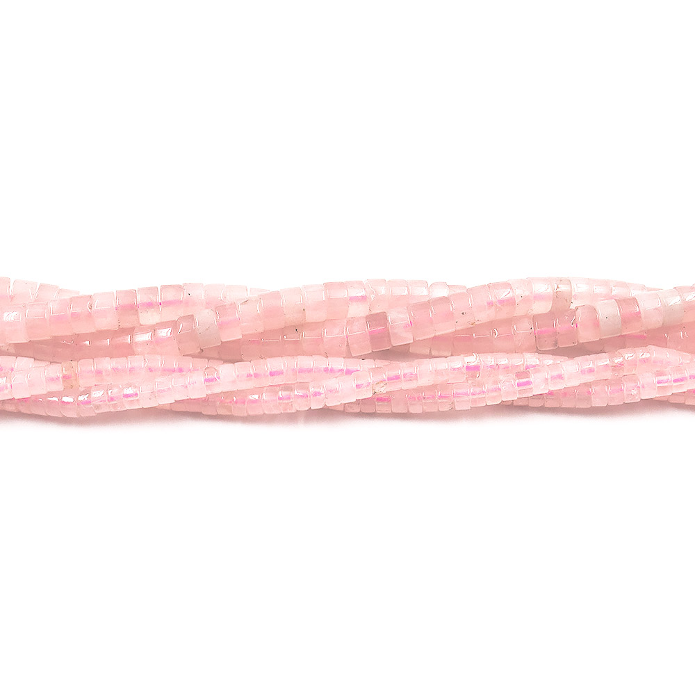 Розовый кварц шайба