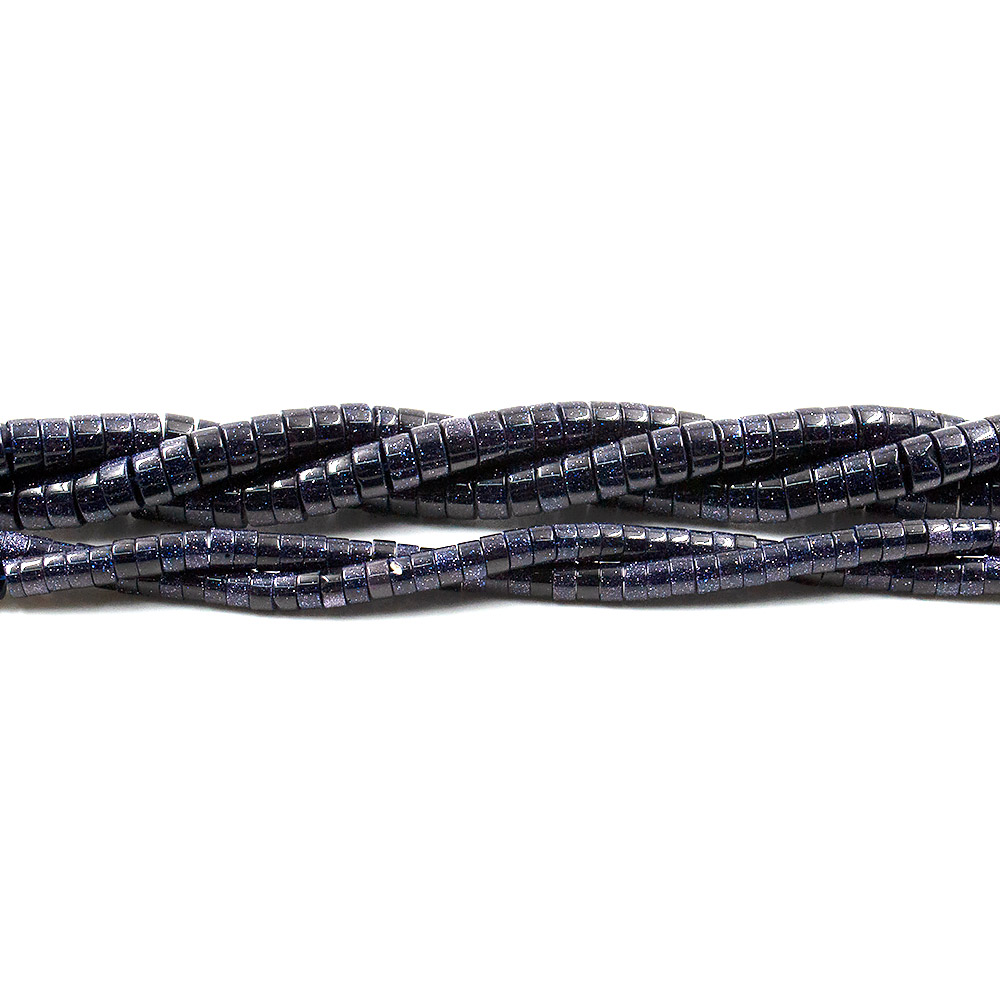 Фото товара авантюрин синтетический синий шайба