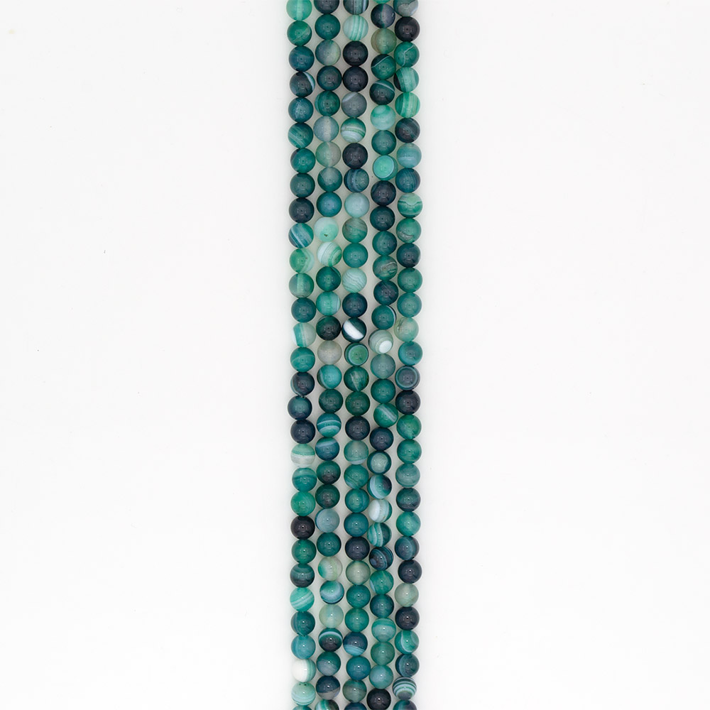 Фото товара агат шар цвет темно-зеленый 8 мм